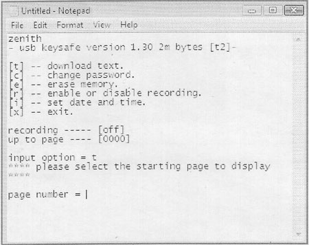 Keylogger Menu