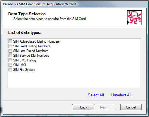 Sim Card Seizure Wizard